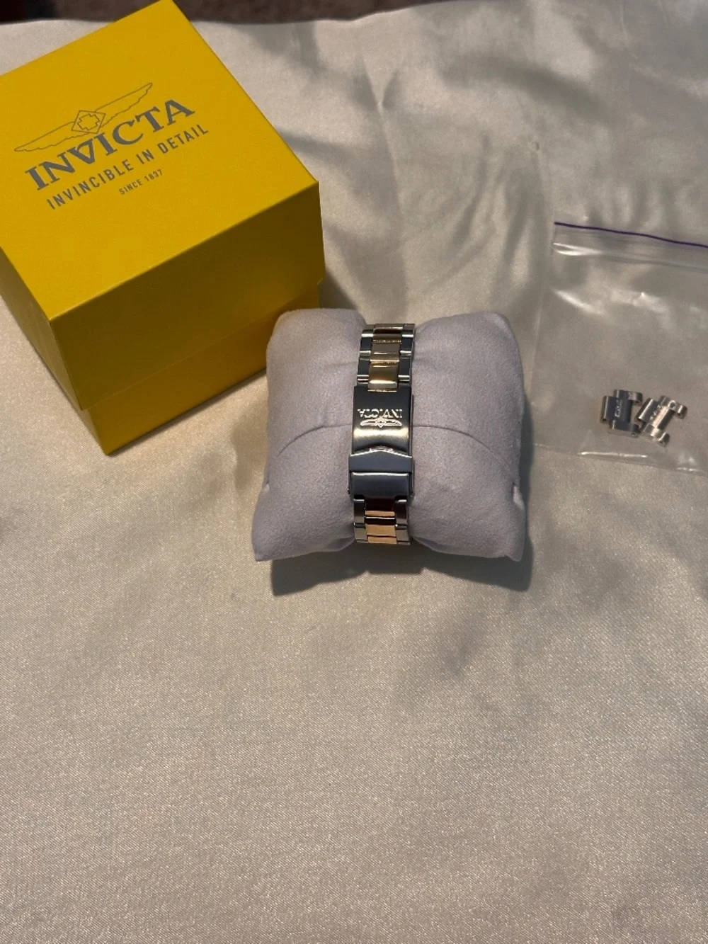 Invicta Angel 28481 Two Tone Crystal Watch Box Extra Links